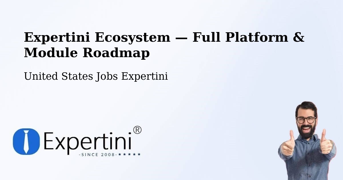 Expertini Ecosystem — Full Platform & Module Roadmap – Saline